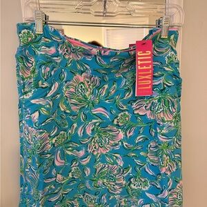 Lilly Pulitzer Luxletic Blue and Green Skirt